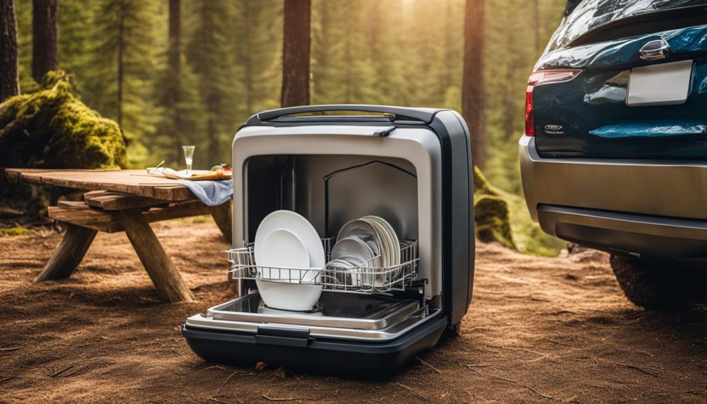 portable dishwasher for RV and camping